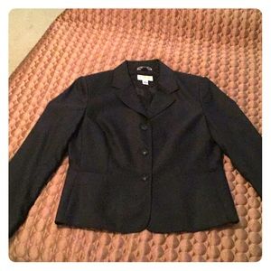 EUC Talbots petites blazer jacket coat 8 black